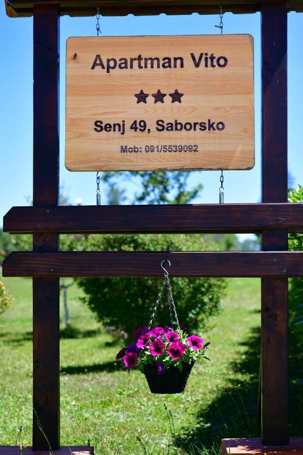 Apartman Vito Saborsko Екстериор снимка